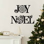 Wallity New Year 3 Escultura de pared de metal en negro